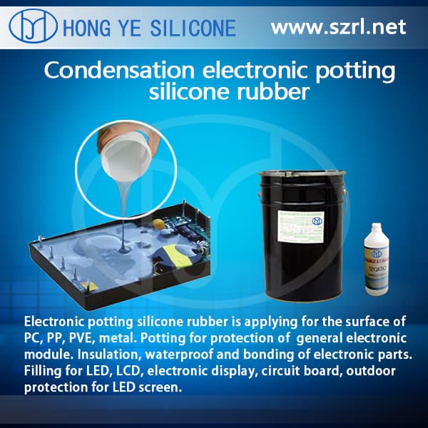 Black Color PCB Electronic Potting Silicone HY215